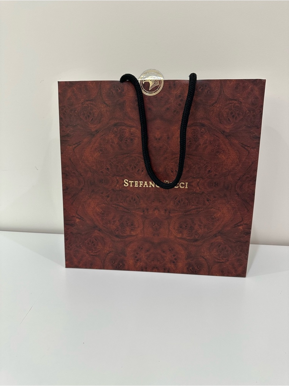 Stefano Ricci Paper Shopping Bag | Size 11.75x4.5x11.75 inches
